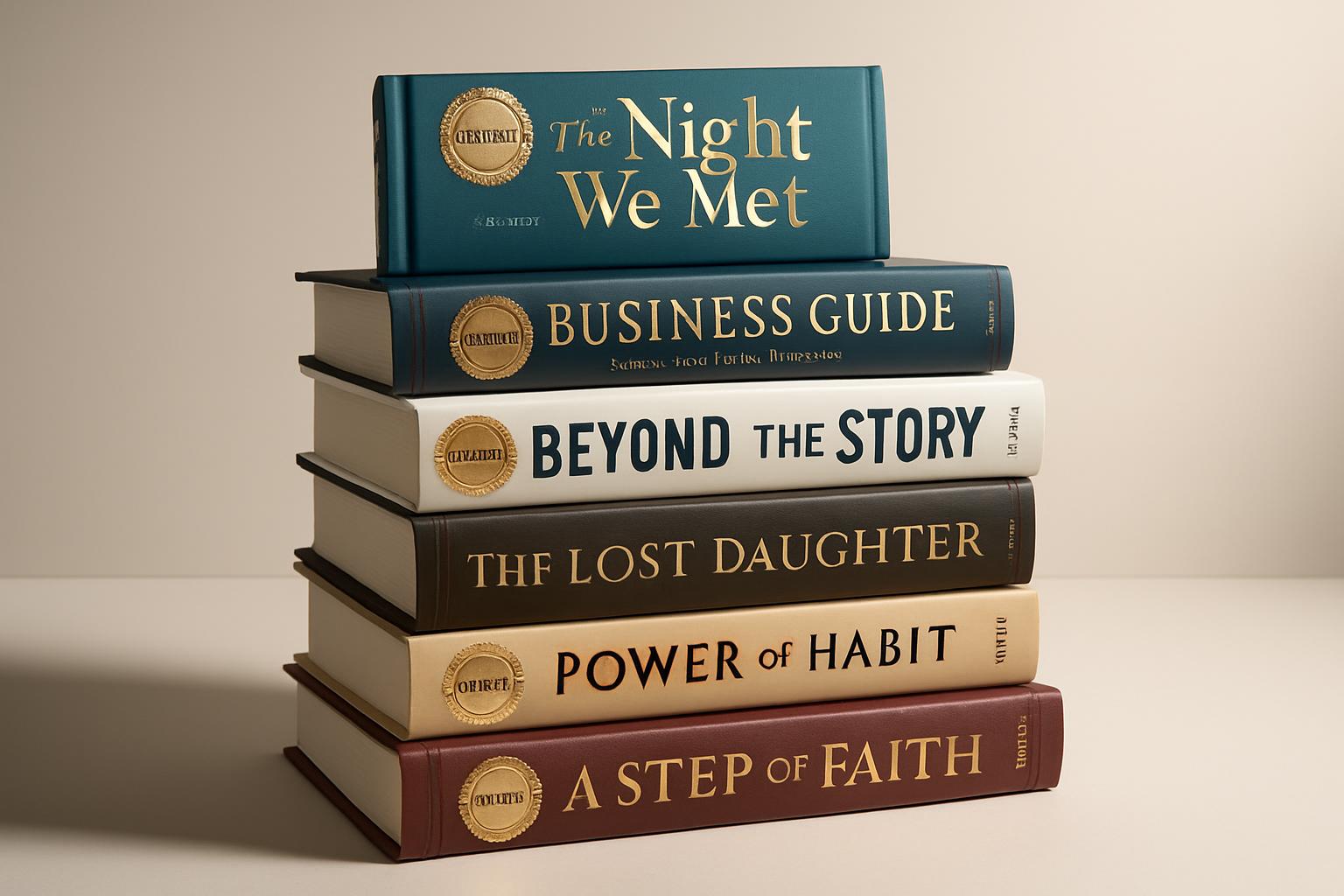 Pilha de livros best-seller